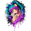 Killing og Pigtail Manga Girl