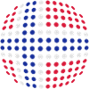 Norway flag (Dotted)