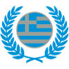 Greece (flag & laurel wreath)