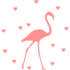 Flamingo Heart Ring