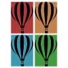 Hot air balloon collage