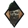 beard skull fisherman