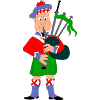 Scotsmen with bagpipes Scotland