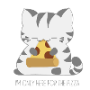 Cat who eats a Pizza