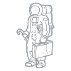 Spaceman in silver 2