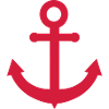 Red Anchor Silhouette