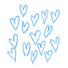 The blue hearts <3