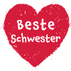 Beste Schwester Herz