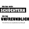 Unfreundlich oder schüchtern