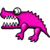 Krokodil Pink