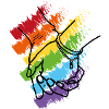 Hands hold rainbow 2