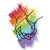 Hands hold rainbow 3