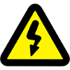 Electricity road sign