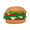 padded cheese sandwich, tomato, salad