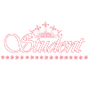 Student crown - ROSE-WHITE