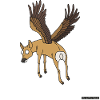Flying deer
