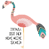Lustiger Tribal Flamingo