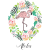 Flamingo - Aloha - Blumenkranz