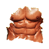 Men's breast Sixpack