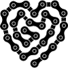 Heart of chain links