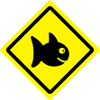 fish roadsign