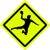 handball roadsign