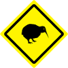 kiwi roadsign