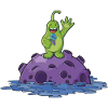 Sweet comic alien