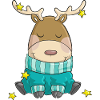 Merry Christmas reindeer comic