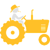 Farmer On Tractor