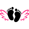 Pieds de bébé ange