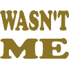 wasnt me