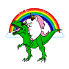 Einhorn et dinosaures