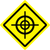 fadenkreuz roadsign