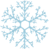 Natural snowflake with many ramifications