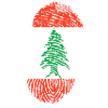 empreintes digitales j'aime LIBANON