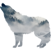 Wolf silhouette
