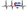J'AIME Cuba rythme cardiaque EKG