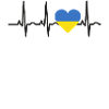 I LOVE ekg heartbeat UKRAINE