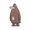 Skateboard bear