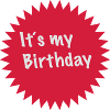 Il est mon anniversaire / anniversaire