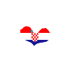 J’aime Croatie - coeur mains