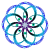 Sacred geometric spiral eyes