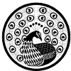 Japanese motif "Peacock"