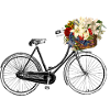 Bicycle with flowers