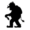Norwegian Troll | Troll figure with fir tree