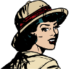 Woman on safari