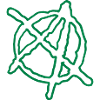Anarchy Outline Hand Drawn