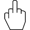 middle finger