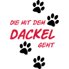 Die mit dem Dackel geht
